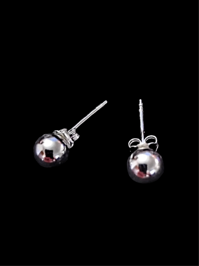 NEW - .925 6mm Ball Stud Earrings