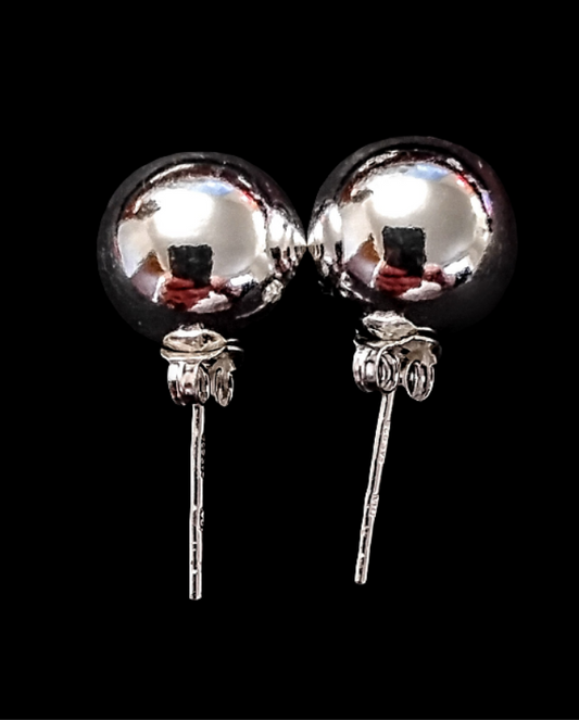 NEW - .925 10mm Ball Stud Earrings